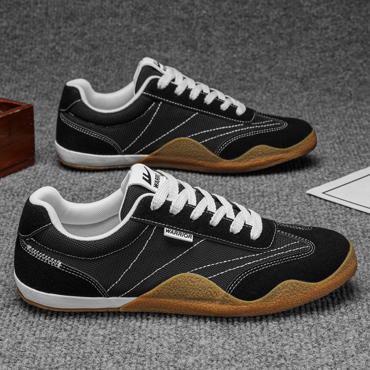 Кроссовки Warrior Low Топ Немецкие армейские кроссовки Мужской Черный - изображение 6