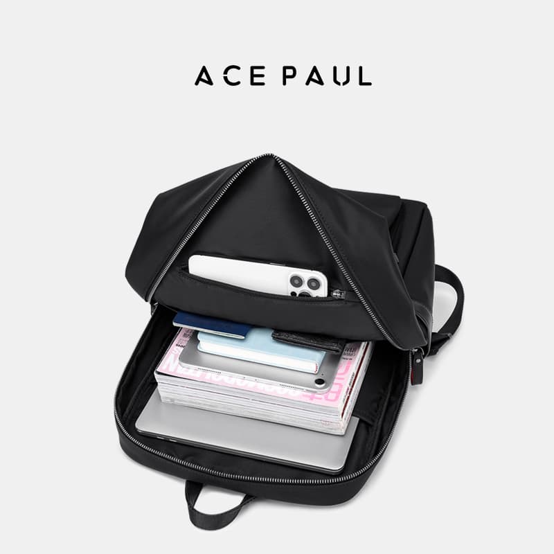 Рюкзак Ace Paul Рюкзаки Обсидиановый черный Унисекс - изображение 8
