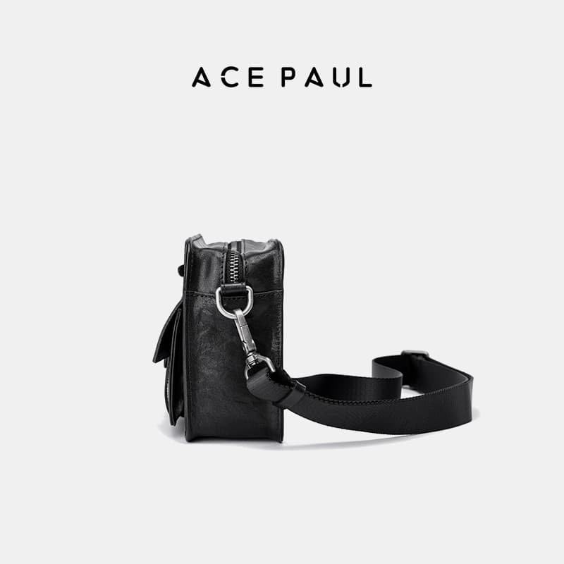 Сумка через плечо Ace Paul Crossbody Bag Black Unisex (Сумка через плечо Ace Paul черного цвета унисекс) - изображение 3