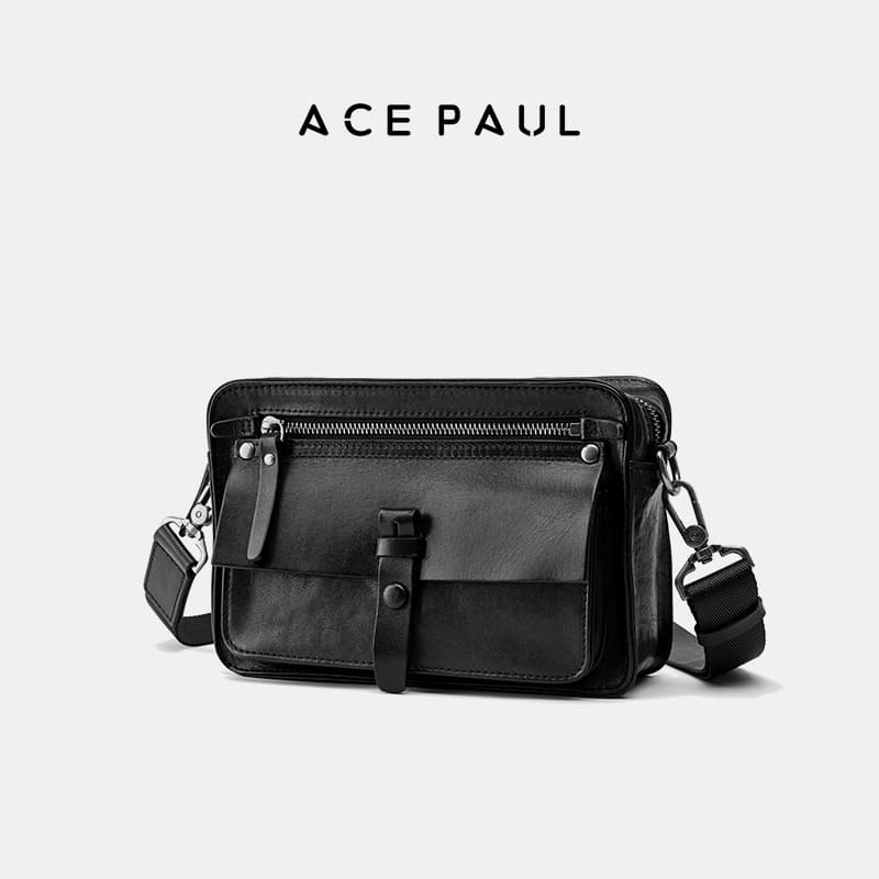 Сумка через плечо Ace Paul Crossbody Bag Black Unisex (Сумка через плечо Ace Paul черного цвета унисекс) - изображение 2