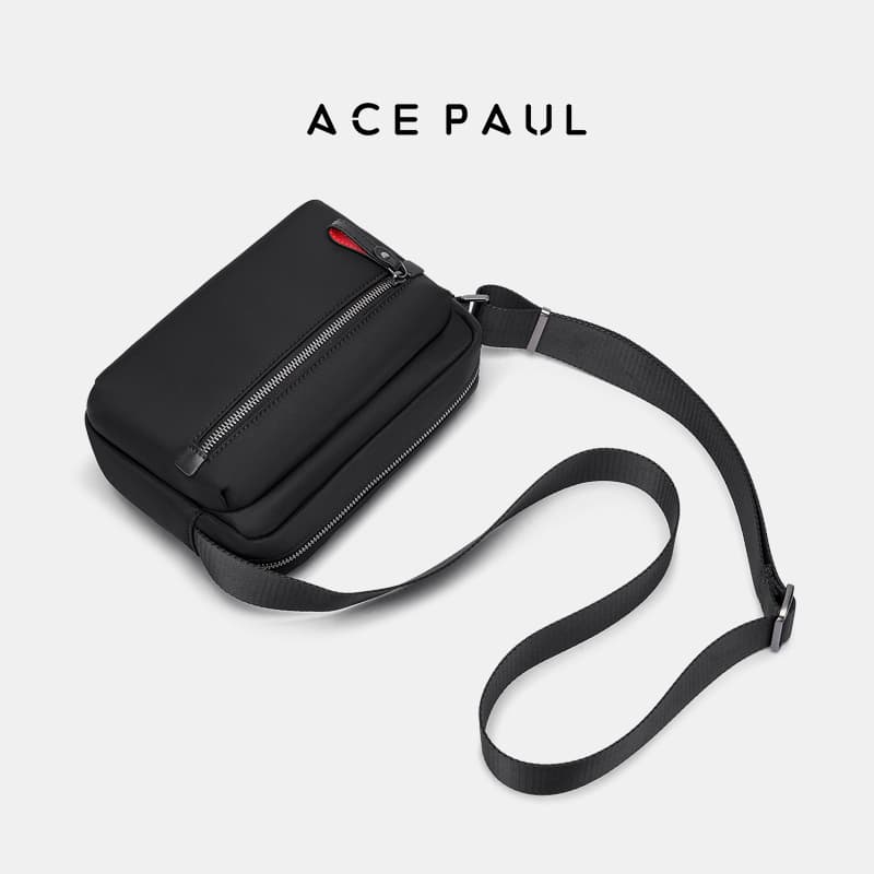 Сумка через плечо Ace Paul Сумки кросс-боди Обсидиановый черный Мужской - изображение 6