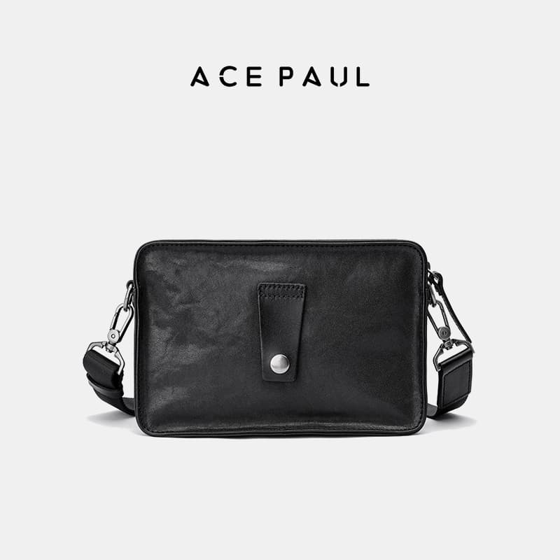 Сумка через плечо Ace Paul Crossbody Bag Black Unisex (Сумка через плечо Ace Paul черного цвета унисекс) - изображение 4
