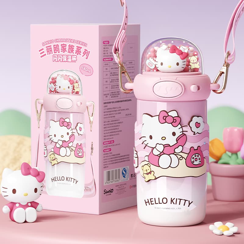 Санрио Hello Kitty Kuromi Зимний термокружка 580 мл - изображение 6