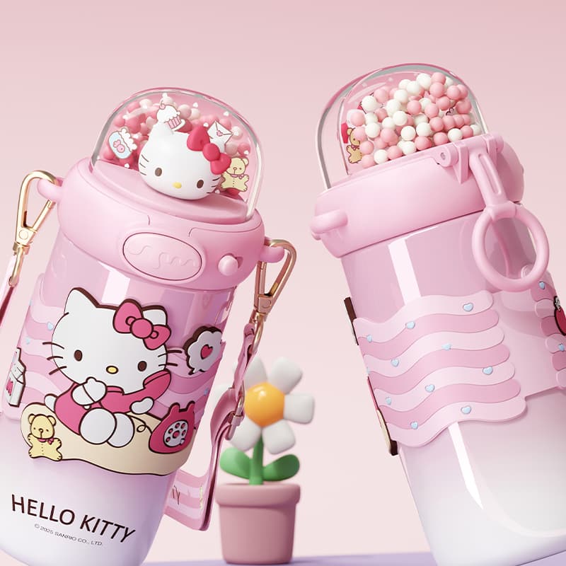 Санрио Hello Kitty Kuromi Зимний термокружка 580 мл - изображение 4