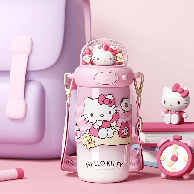 Санрио Hello Kitty Kuromi Зимний термокружка 580 мл - изображение 5