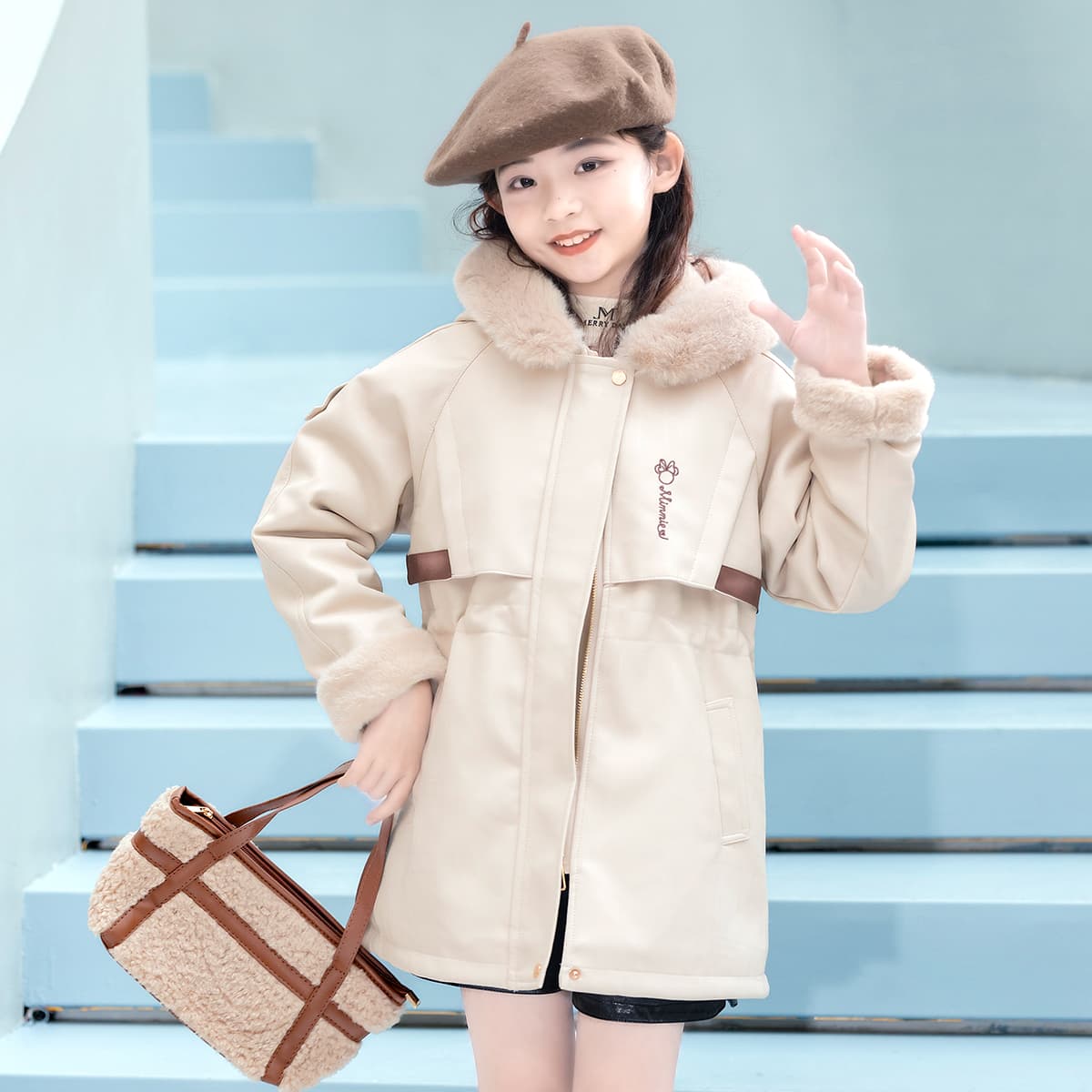 Disney PARKA Пальто Абрикос Детское - изображение 4