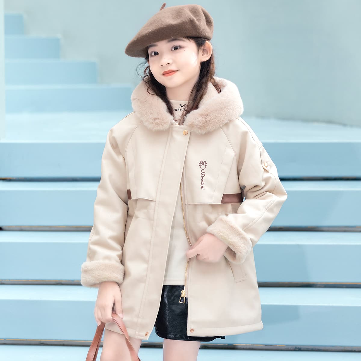 Disney PARKA Пальто Абрикос Детское - изображение 5