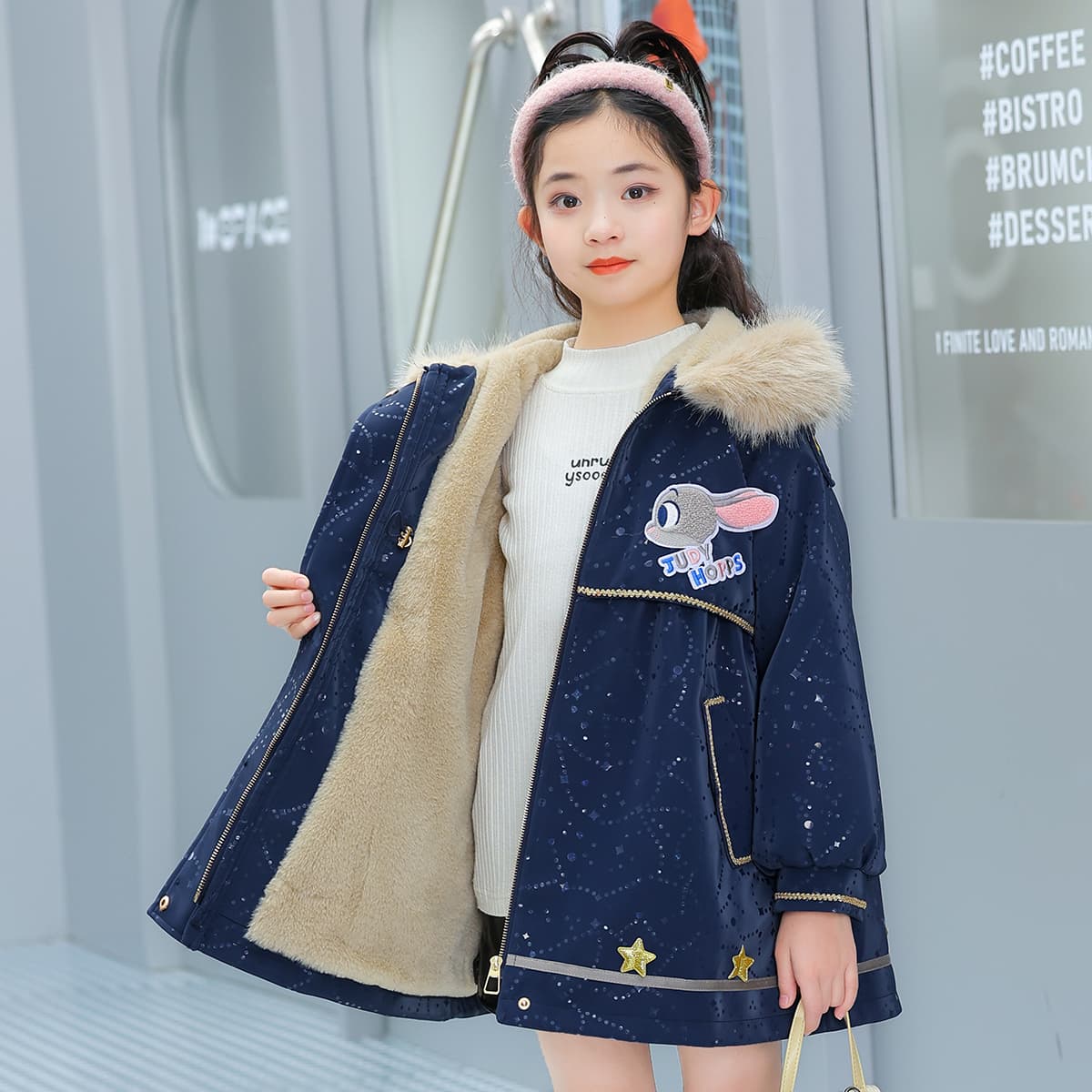 Disney PARKA Пальто Темно-синий Детский Возраст 3-7 лет - изображение 4