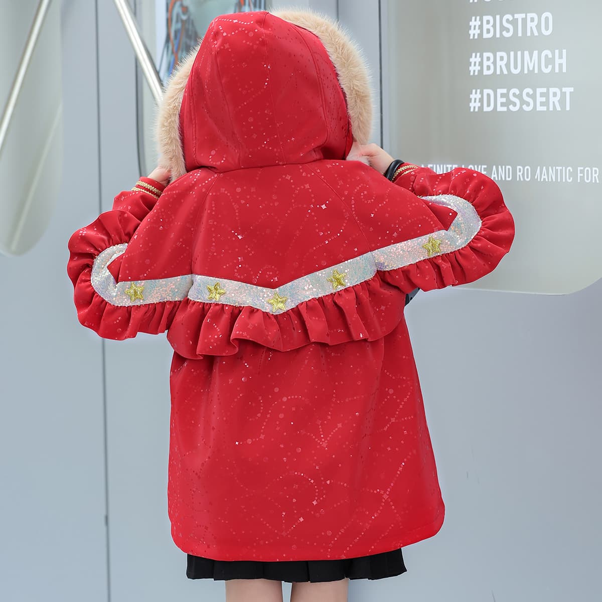 Disney PARKA Пальто Красное Детское для Возраста 3-7 Лет - изображение 6