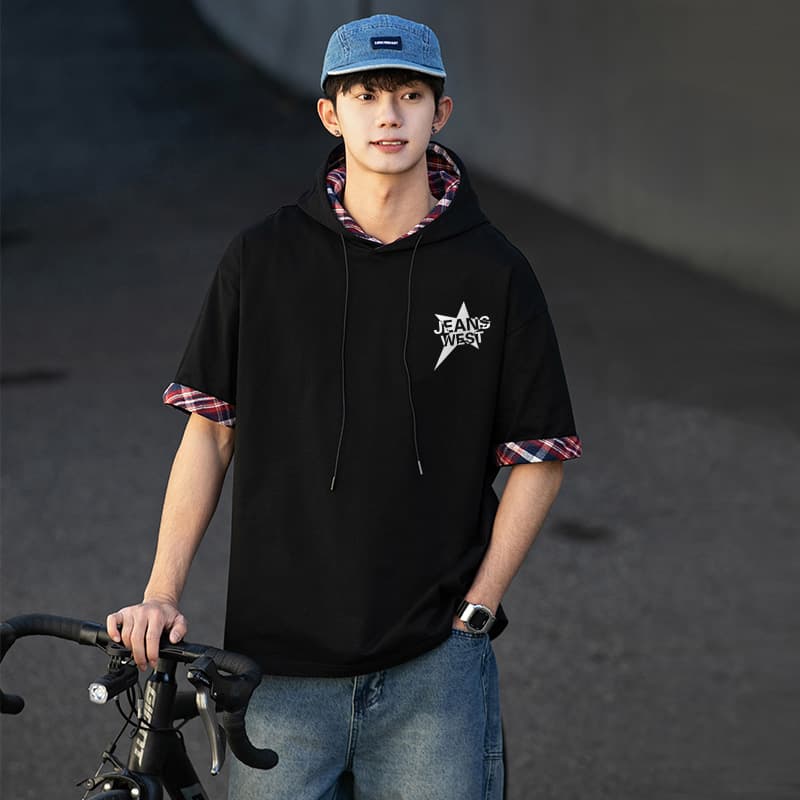 Футболка JEANSWEST Casual Hoodie T-Shirt - изображение 4