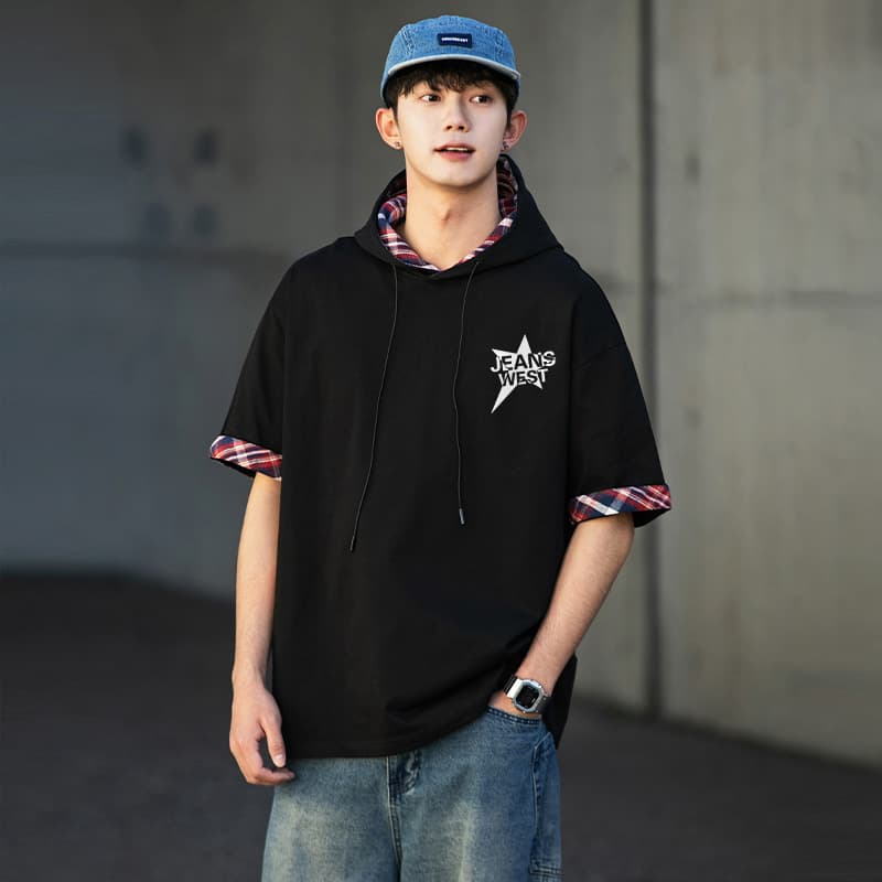 Футболка JEANSWEST Casual Hoodie T-Shirt - изображение 6