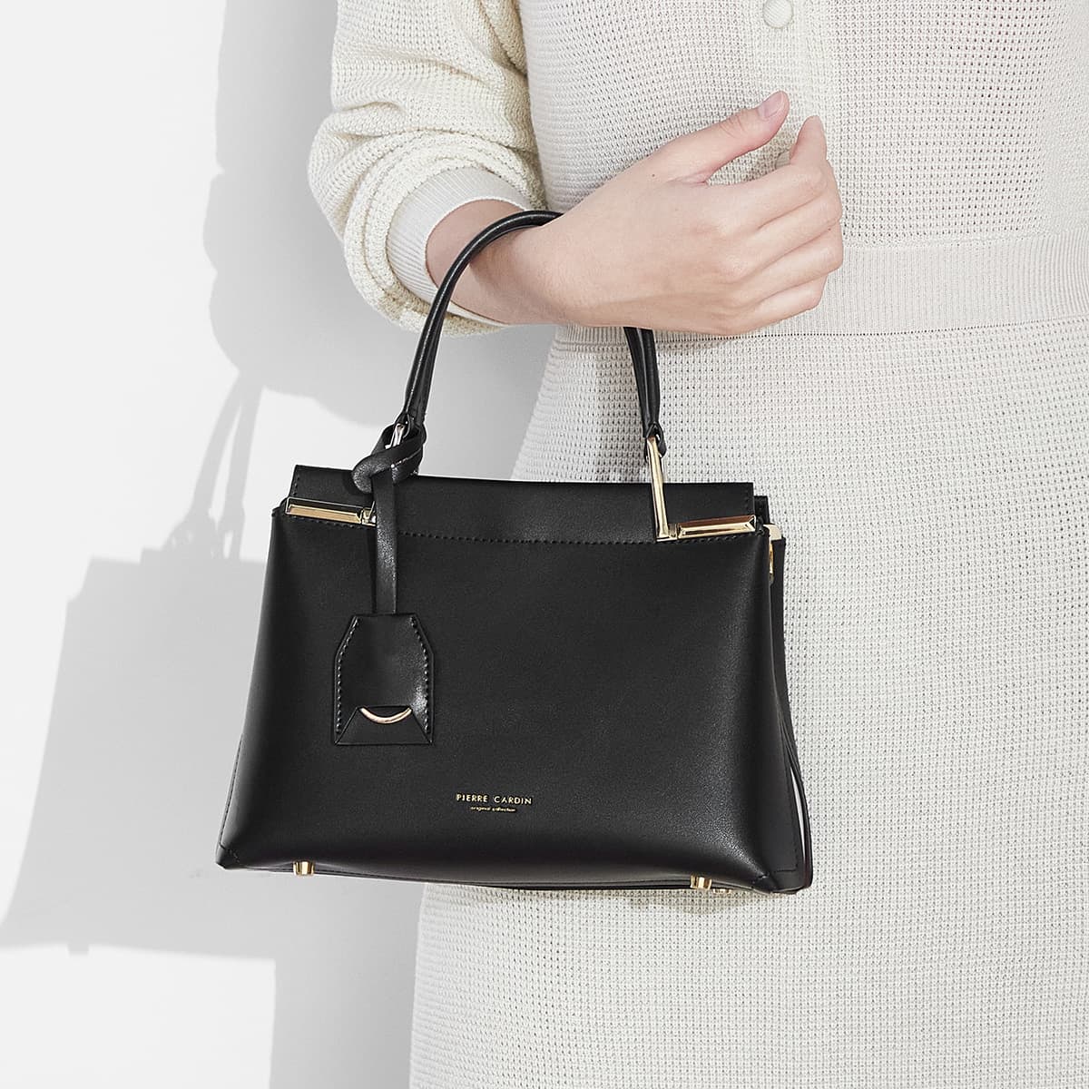 Сумка PIERRE CARDIN Сумка из коровьей кожи женский черный - изображение 6