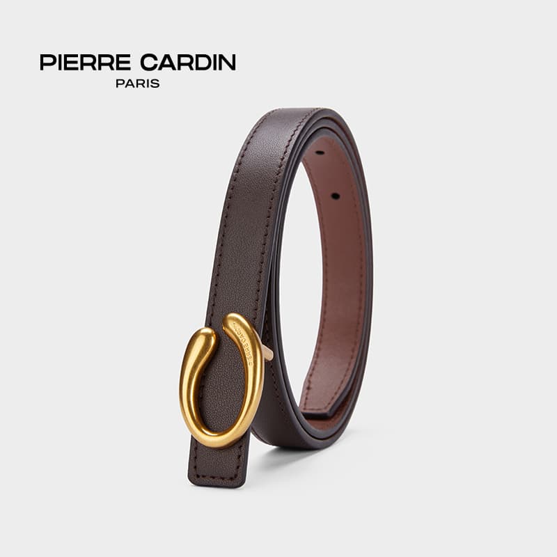 Ремень PIERRE CARDIN Синтетическая кожа сплав верхний слой из коровьей кожи ремни женский золото серебро 1,9 см - изображение 2
