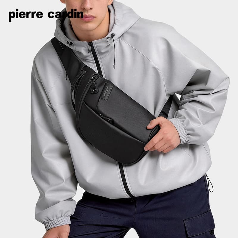 Сумка через плечо PIERRE CARDIN 1800D Кожа Мембрана Сумка через плечо Мужская Черная - изображение 3