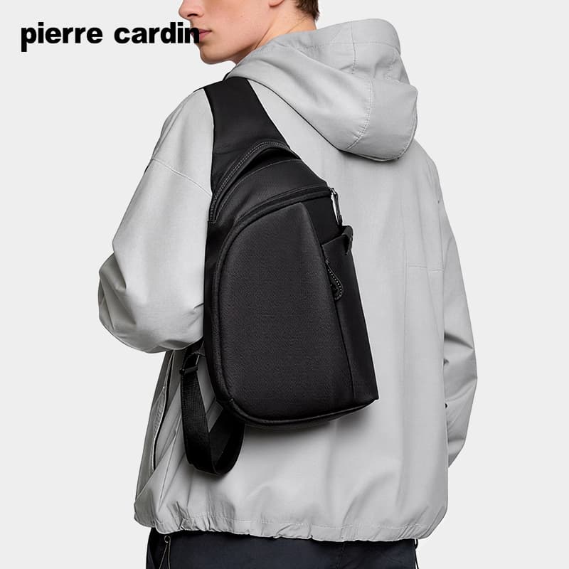 Сумка через плечо PIERRE CARDIN 1800D Кожа Мембрана Сумка через плечо Мужская Черная - изображение 4