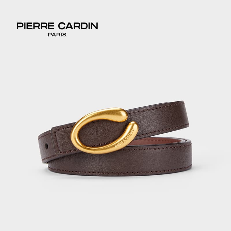 Ремень PIERRE CARDIN Синтетическая кожа сплав верхний слой из коровьей кожи ремни женский золото серебро 1,9 см - изображение 3