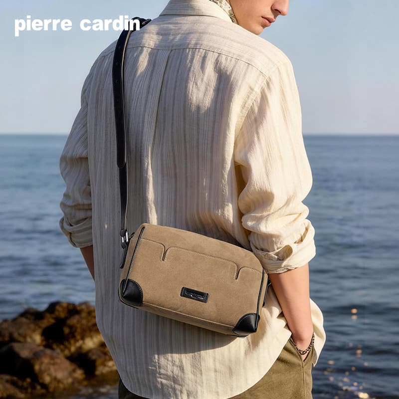 Сумка через плечо PIERRE CARDIN Crossbody Bag Коричневый Унисекс - изображение 4