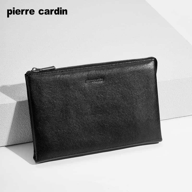 Сумка PIERRE CARDIN Лицевая коровья кожа Клатч Обычный (стандартный) Мужской Черный - изображение 4