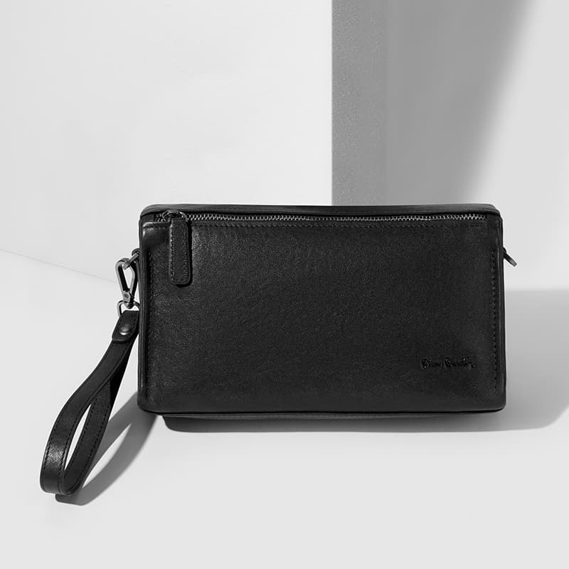 Сумка через плечо PIERRE CARDIN Коровья кожа Сумка на плечо Обычный (стандартный) Мужской Черный - изображение 6