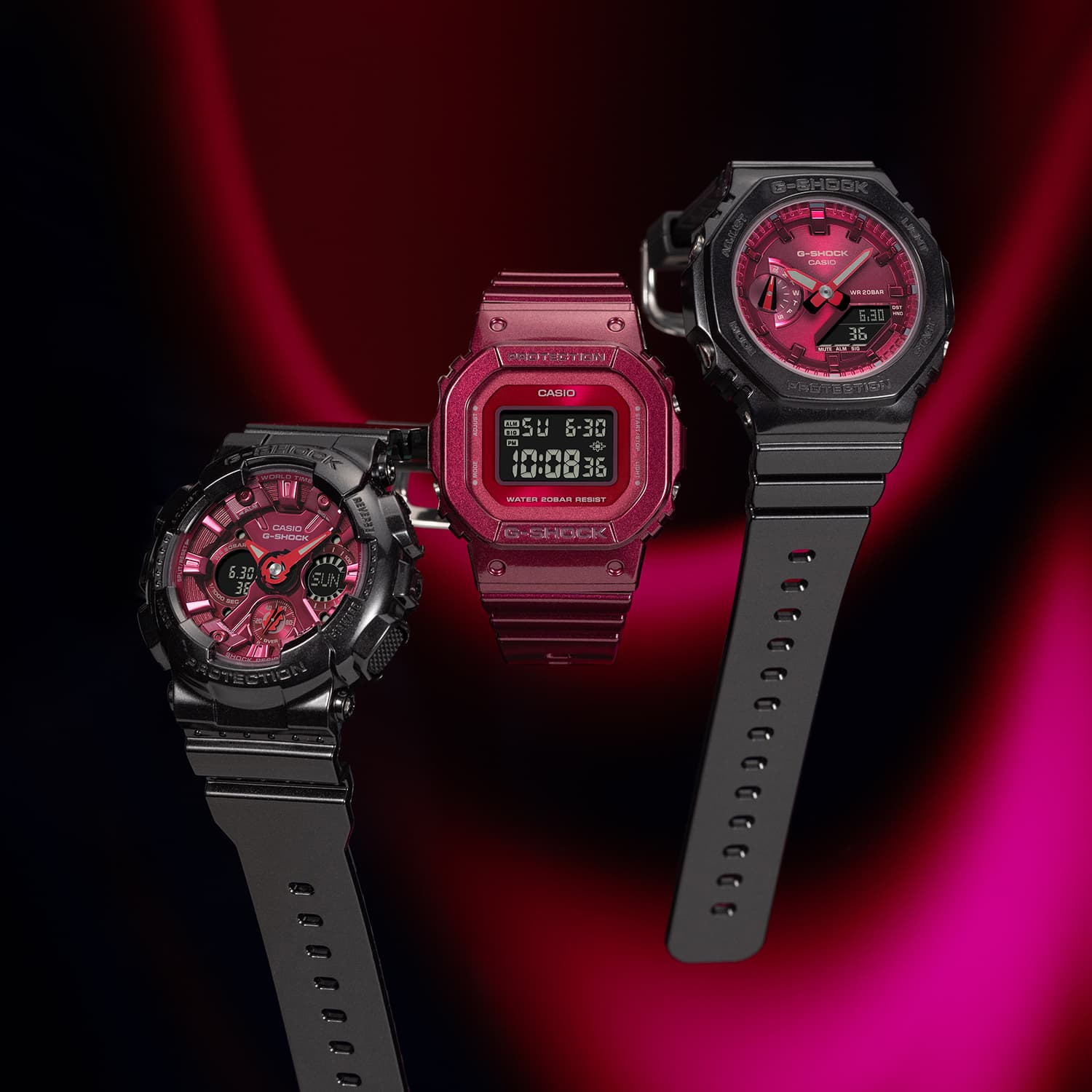 Часы CASIO200 46.2*42.9*11.2mm GMA-S2100RB-1APR - изображение 4