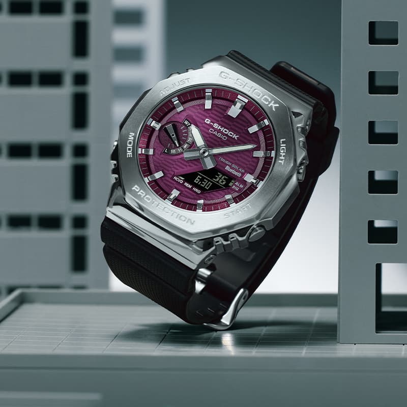Часы Коллекция CASIO GBM 2100 Бадьян Стиль Металлическая Эстетика Солнечный Кварцевый Механизм Смола Шнуровка - изображение 4