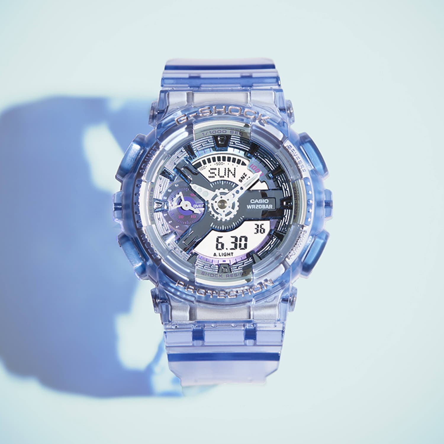 Часы Casio Science Fiction Virtual Style Кварцевый механизм Часы Женские Серый циферблат - изображение 2