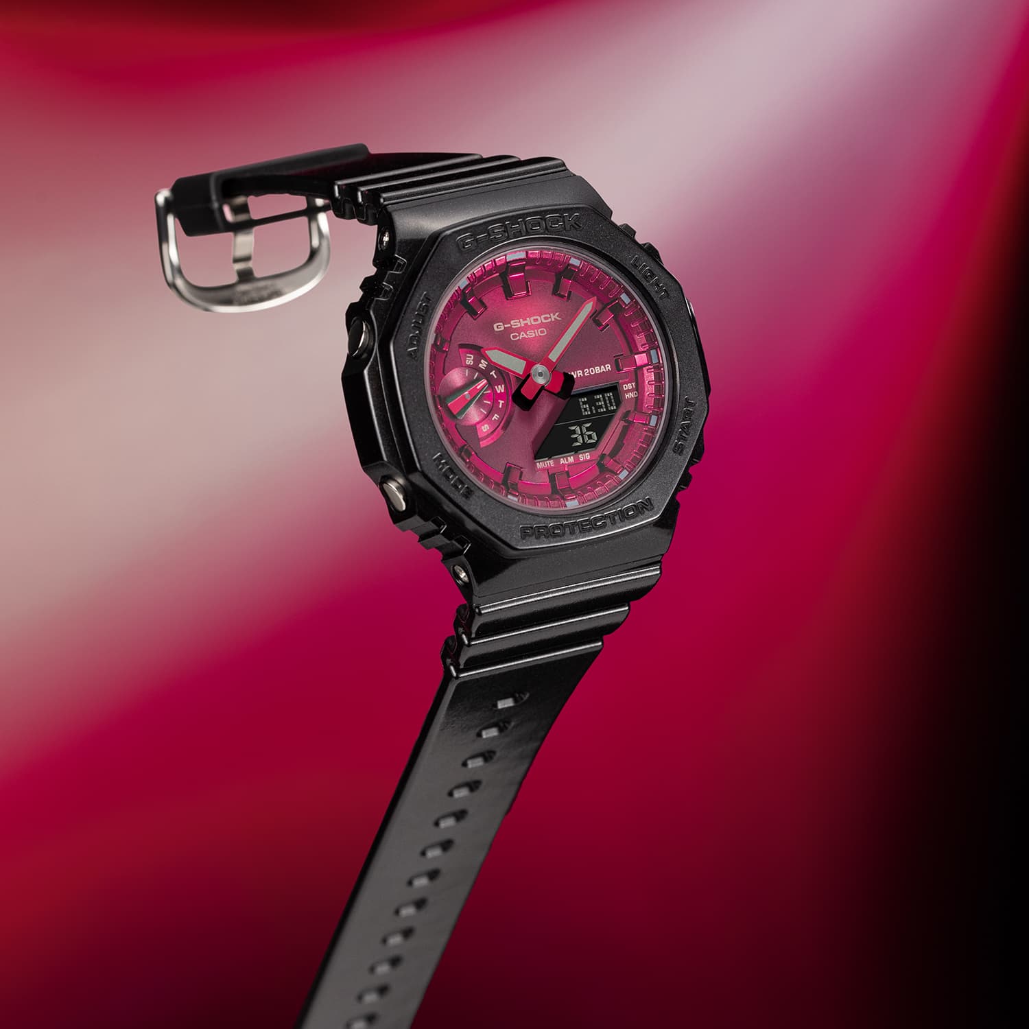 Часы CASIO200 46.2*42.9*11.2mm GMA-S2100RB-1APR - изображение 2