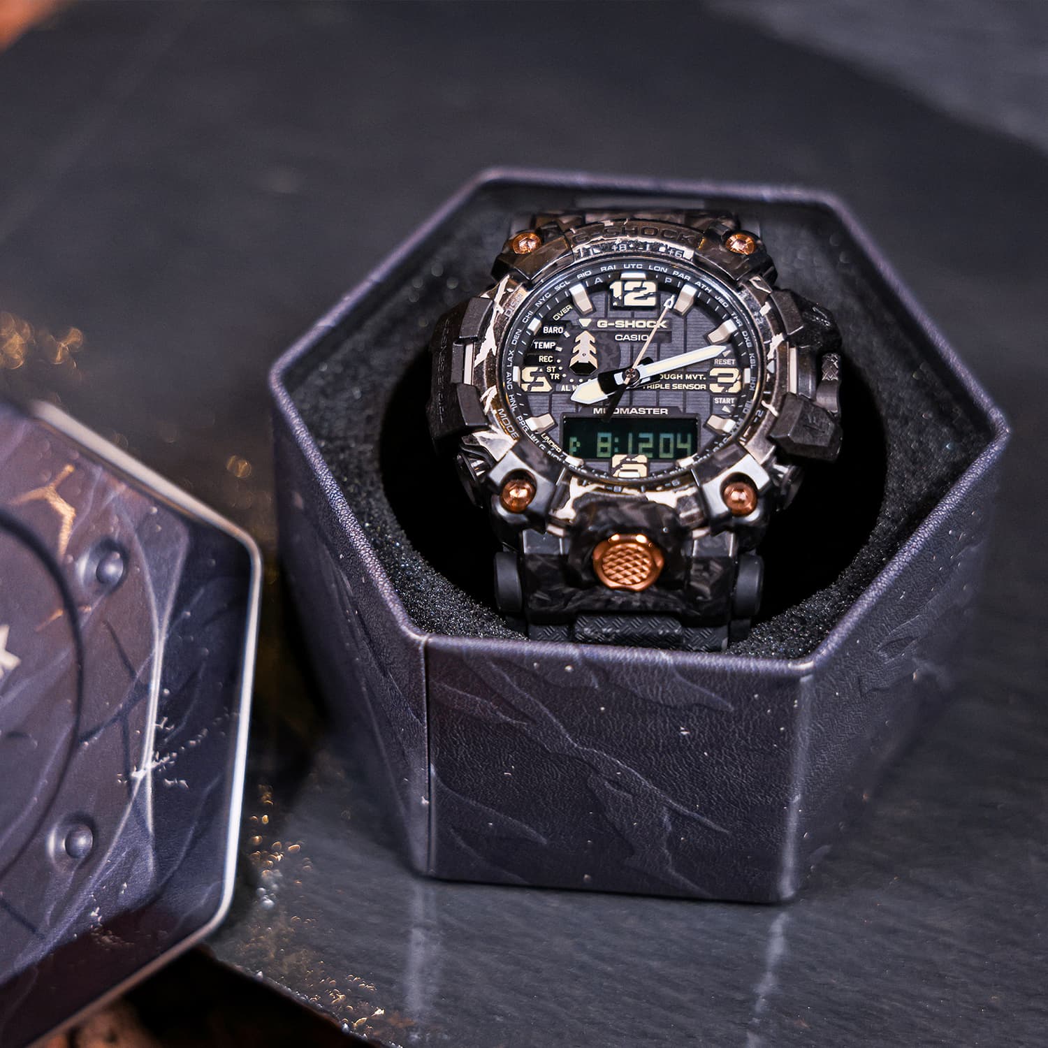 Часы CASIO G Shock BIG Грязь Король Кварцевый механизм Смола Шнуровка Часы Мужские Черный циферблат - изображение 7