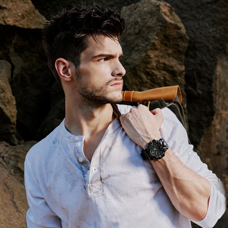 Часы CASIO G Shock BIG Грязь Король Кварцевый механизм Смола Шнуровка Часы Мужские Черный циферблат - изображение 2