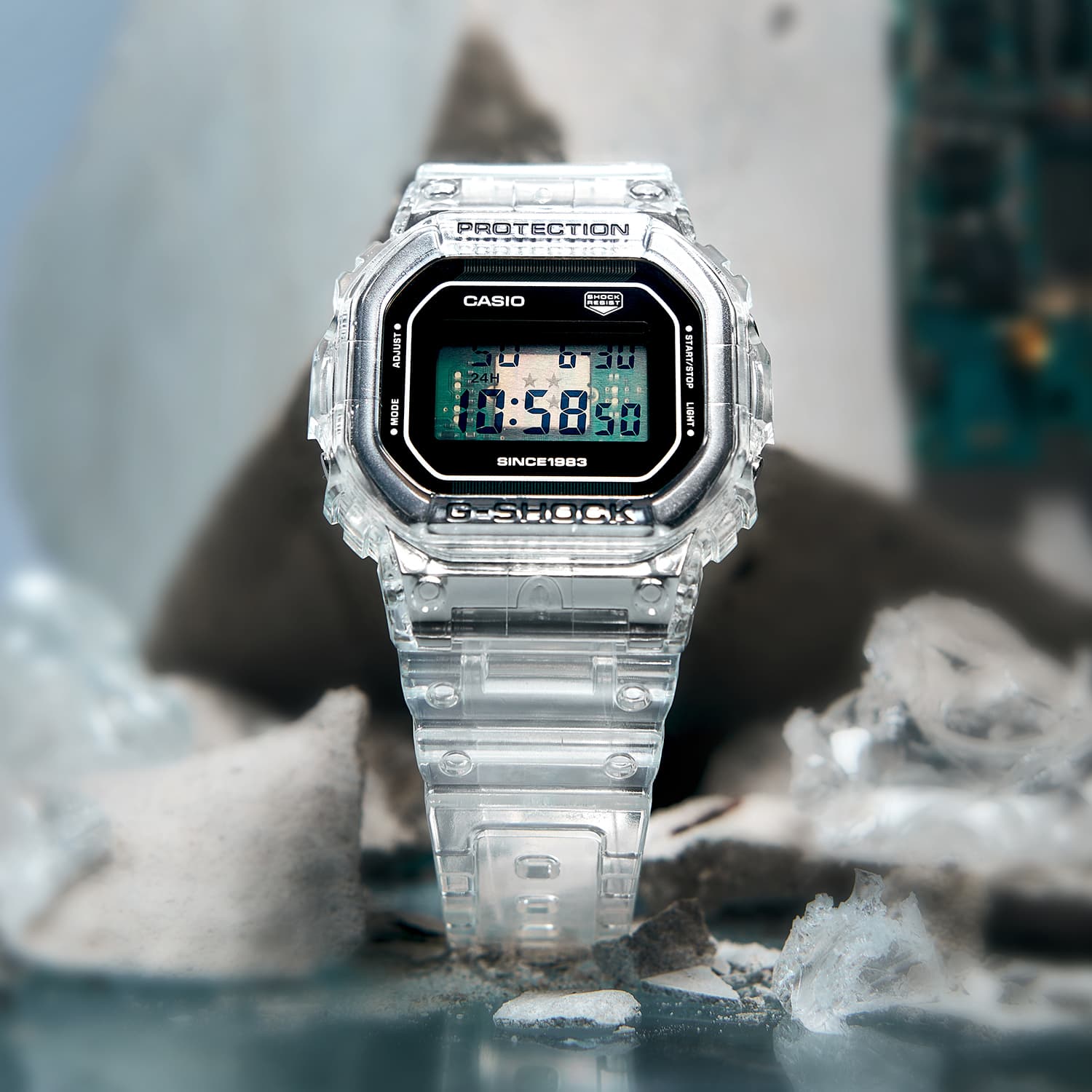 Часы CASIO G-SHOCK40 clearremix51 GS-40 - изображение 10