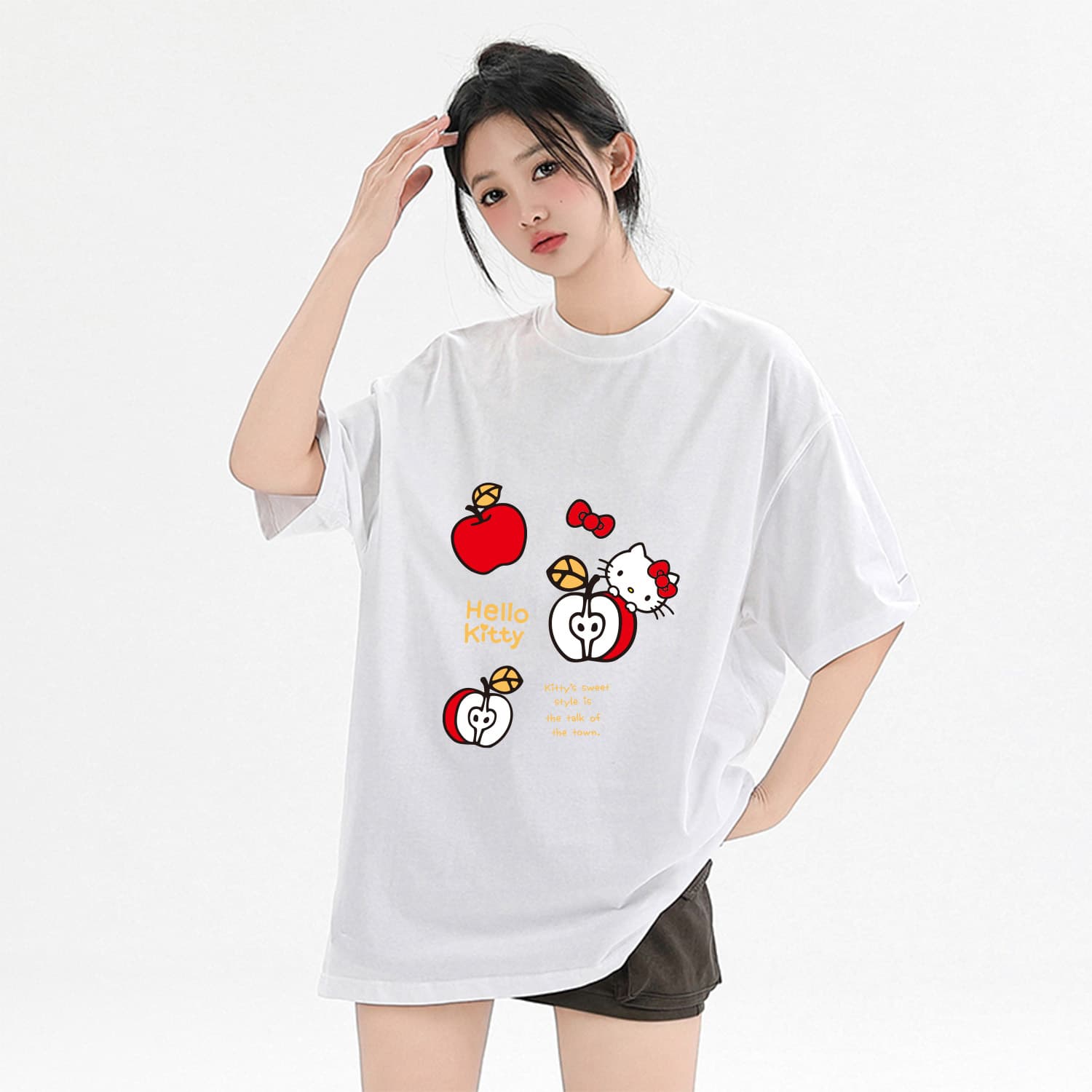 Футболка Sanrio Hello Kitty Collection Женские T-рубашки - изображение 4