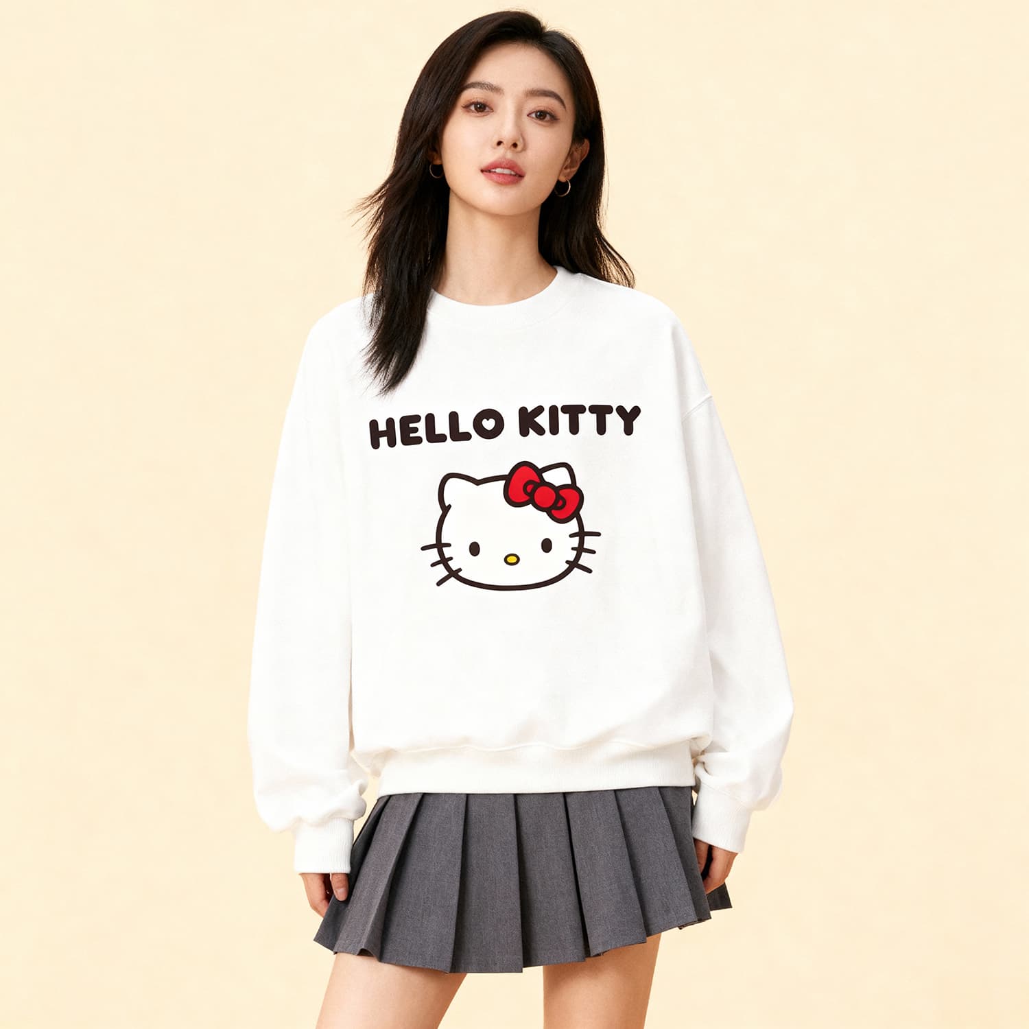 Худи Sanrio x Hello Kitty SS25 Толстовка Унисекс - изображение 3