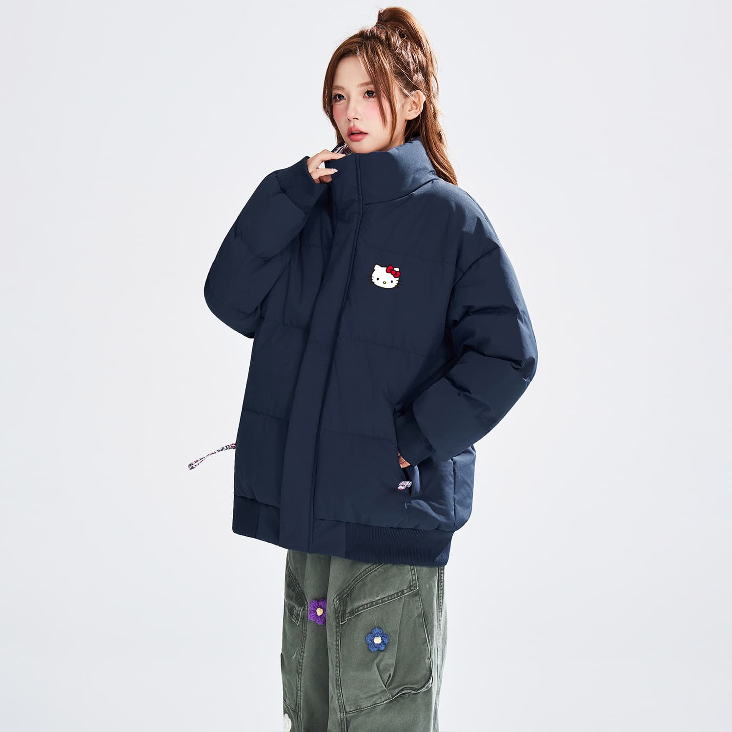 Sanrio x Hello Kitty Хелло Китти SS25 Пуховая куртка Женская - изображение 4