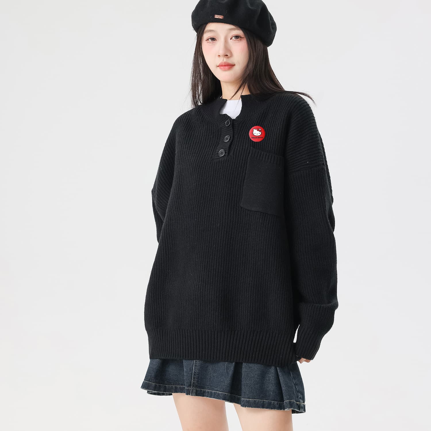Кардиган Sanrio x Hello Kitty Хелло Китти SS25 Свитер Унисекс - изображение 3