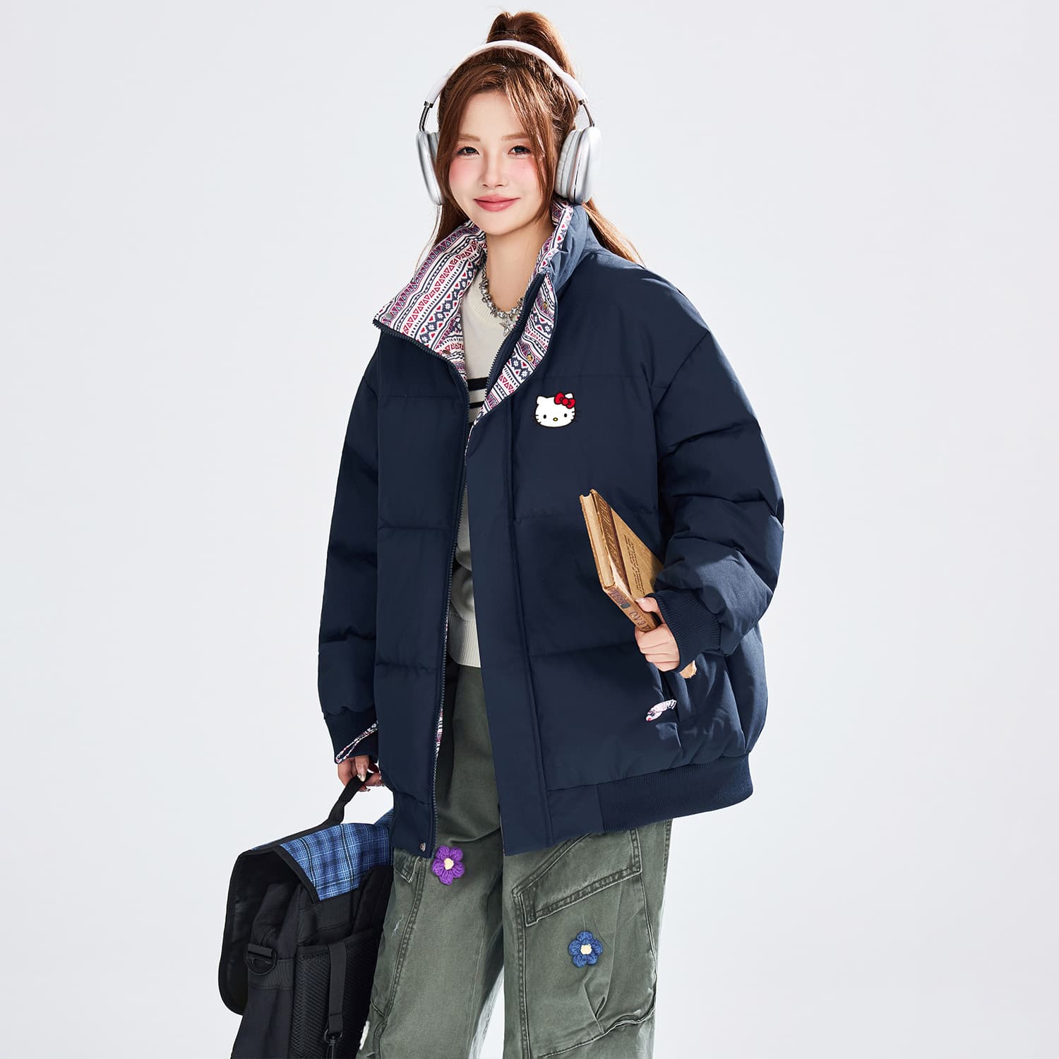 Sanrio x Hello Kitty Хелло Китти SS25 Пуховая куртка Женская - изображение 3