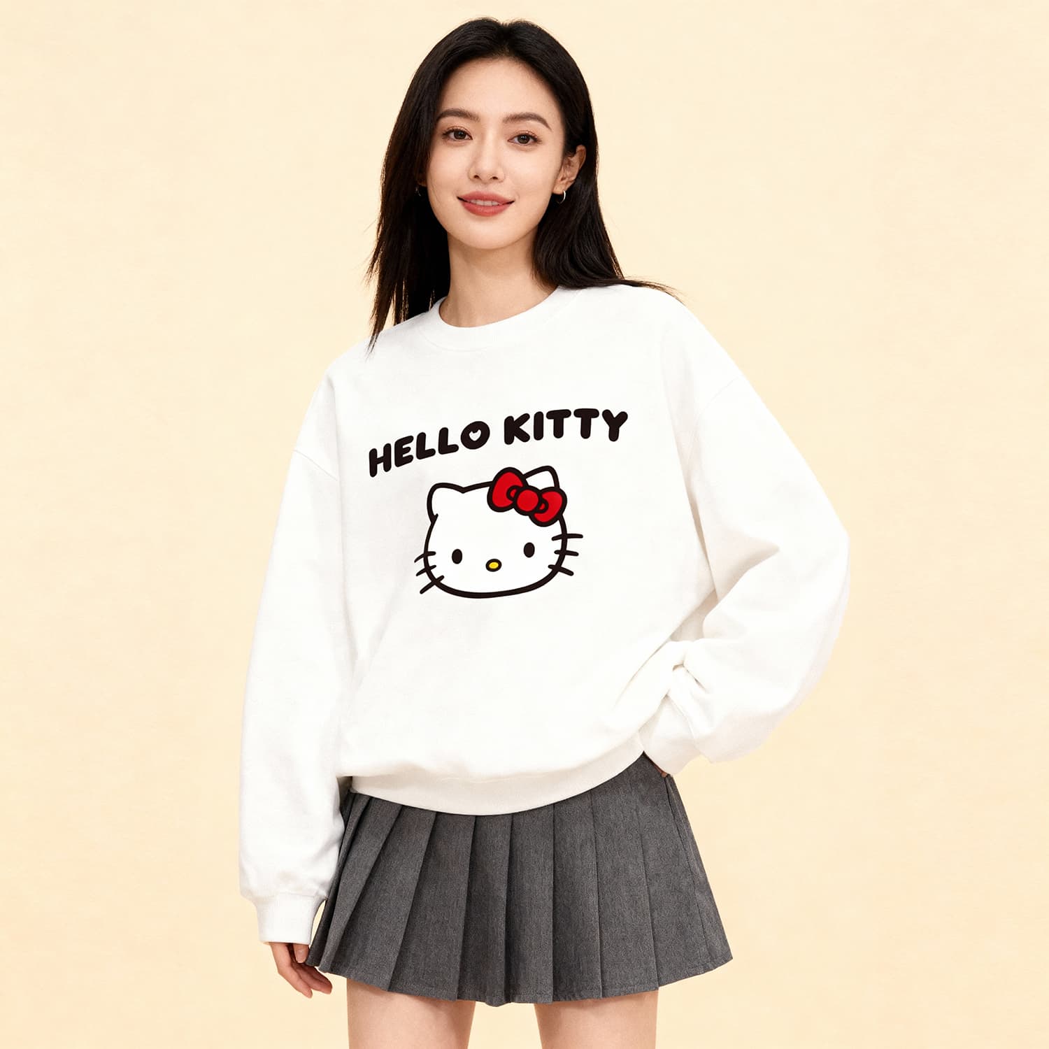 Худи Sanrio x Hello Kitty SS25 Толстовка Унисекс - изображение 4