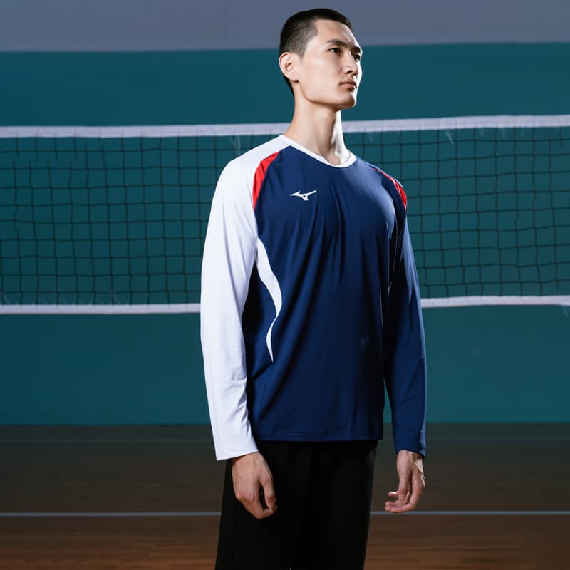 Mizuno Падел-бадминтон Джерси Унисекс Синий Красный Белый - изображение 3