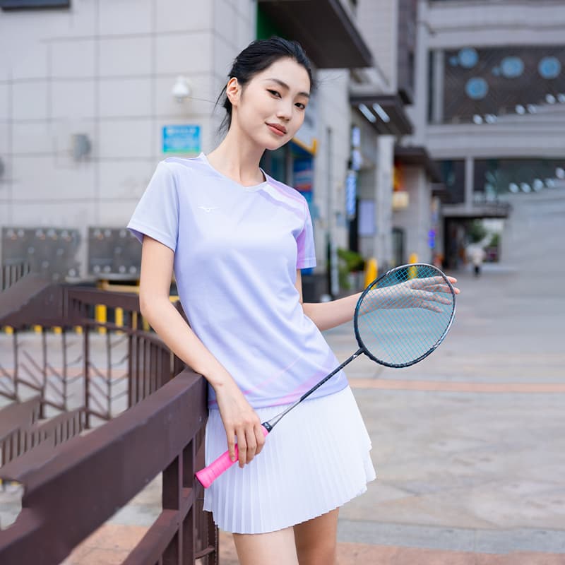 Mizuno Стандартная (Обычная) Беговая Футболка Женская - изображение 4