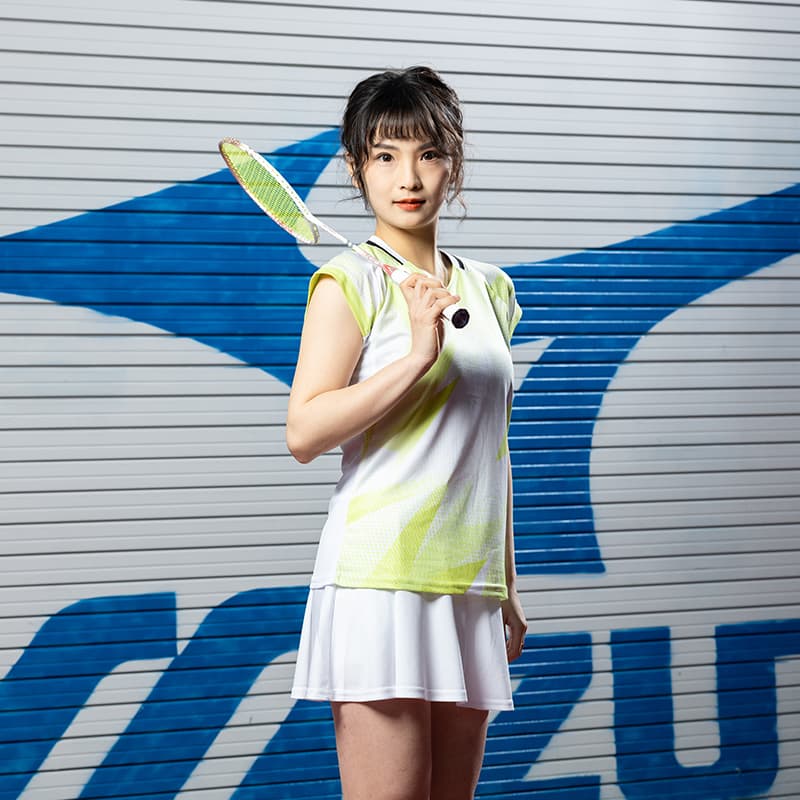 Mizuno Комплект с юбкой Женские Желтый белый - изображение 3