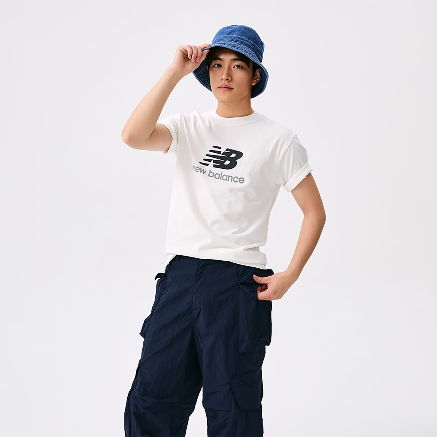 Футболка New Balance NB Спортивный Повседневный T-Shirt Унисекс Белый - изображение 6