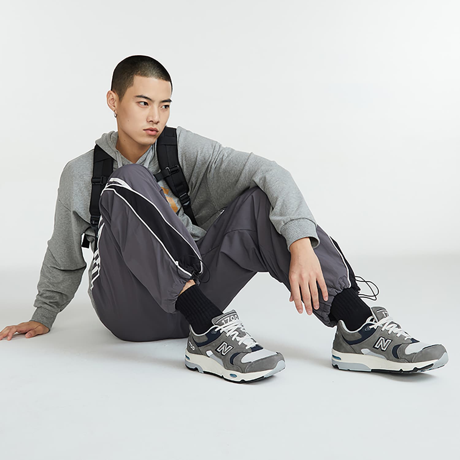 Кроссовки New Balance Кожа Искусственная замша Удобная Амортизация Износостойкий Низкий Топ Повседневная Обувь Мужская Серый - изображение 8