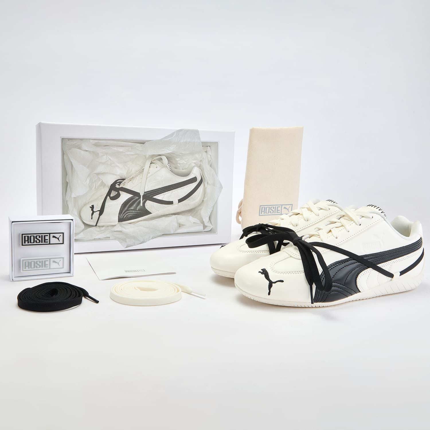 Кроссовки PUMA X Rosé Speedcat Повседневная обувь Женская Белая - изображение 6