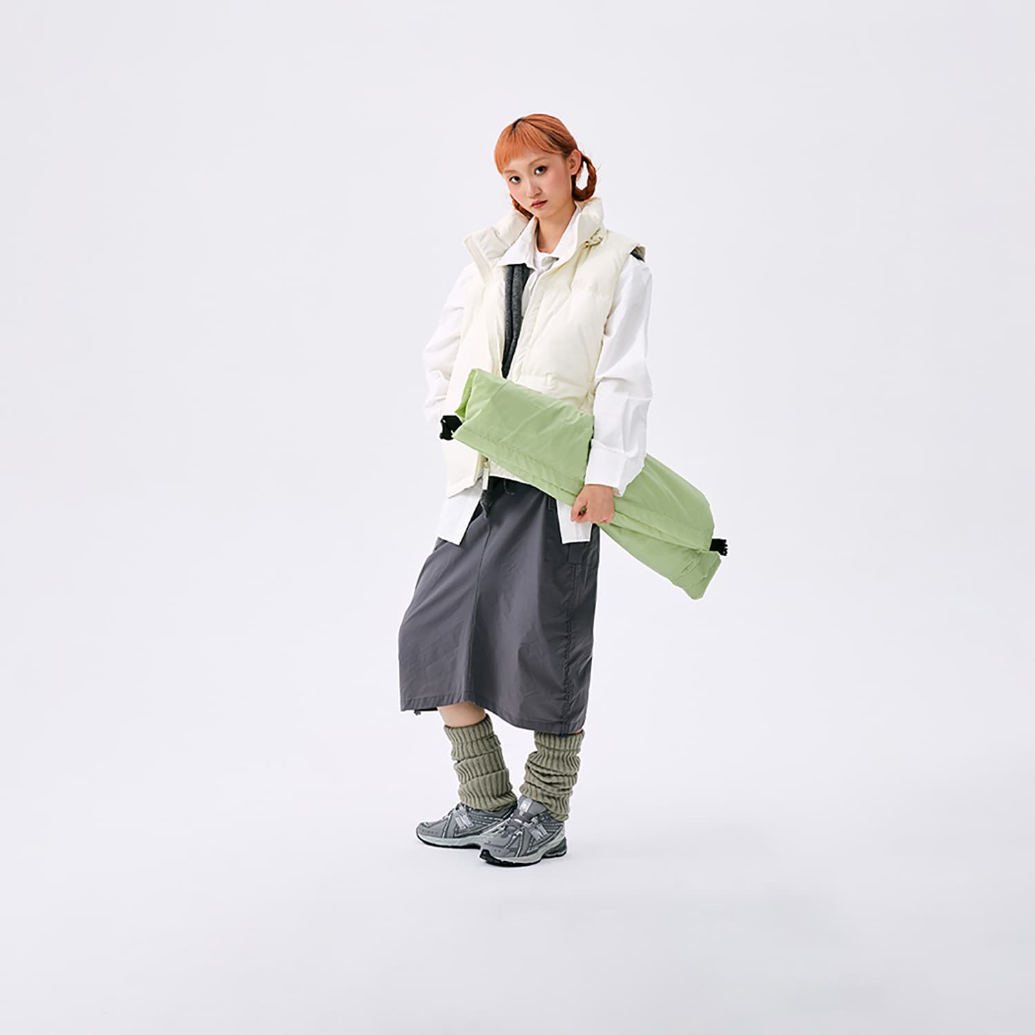 Жилет New Balance Lifestyle Casual Collection FW24 Гусиный пух Жилет Унисекс Белый - изображение 7