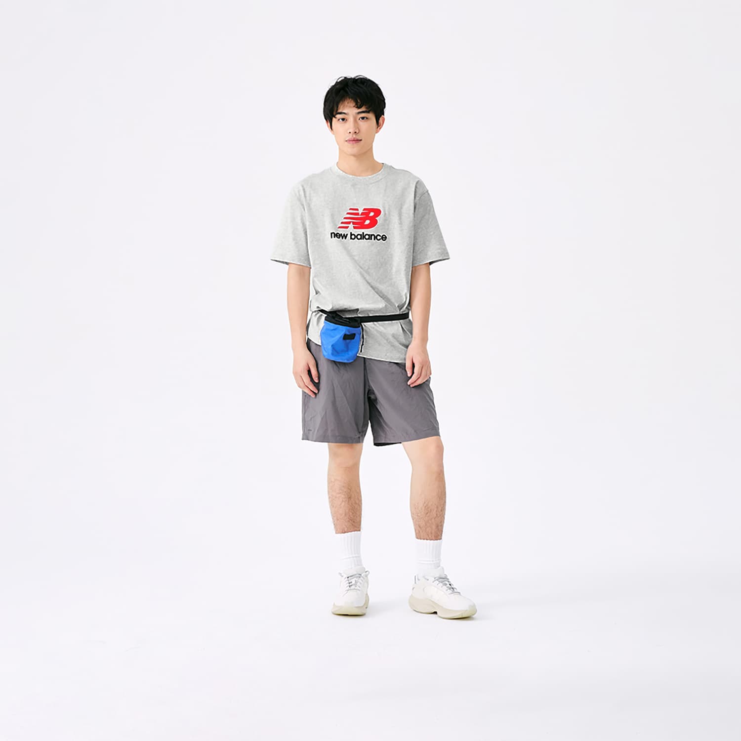 Футболка New Balance SS25 T Рубашка Унисекс Светло-Серый - изображение 7