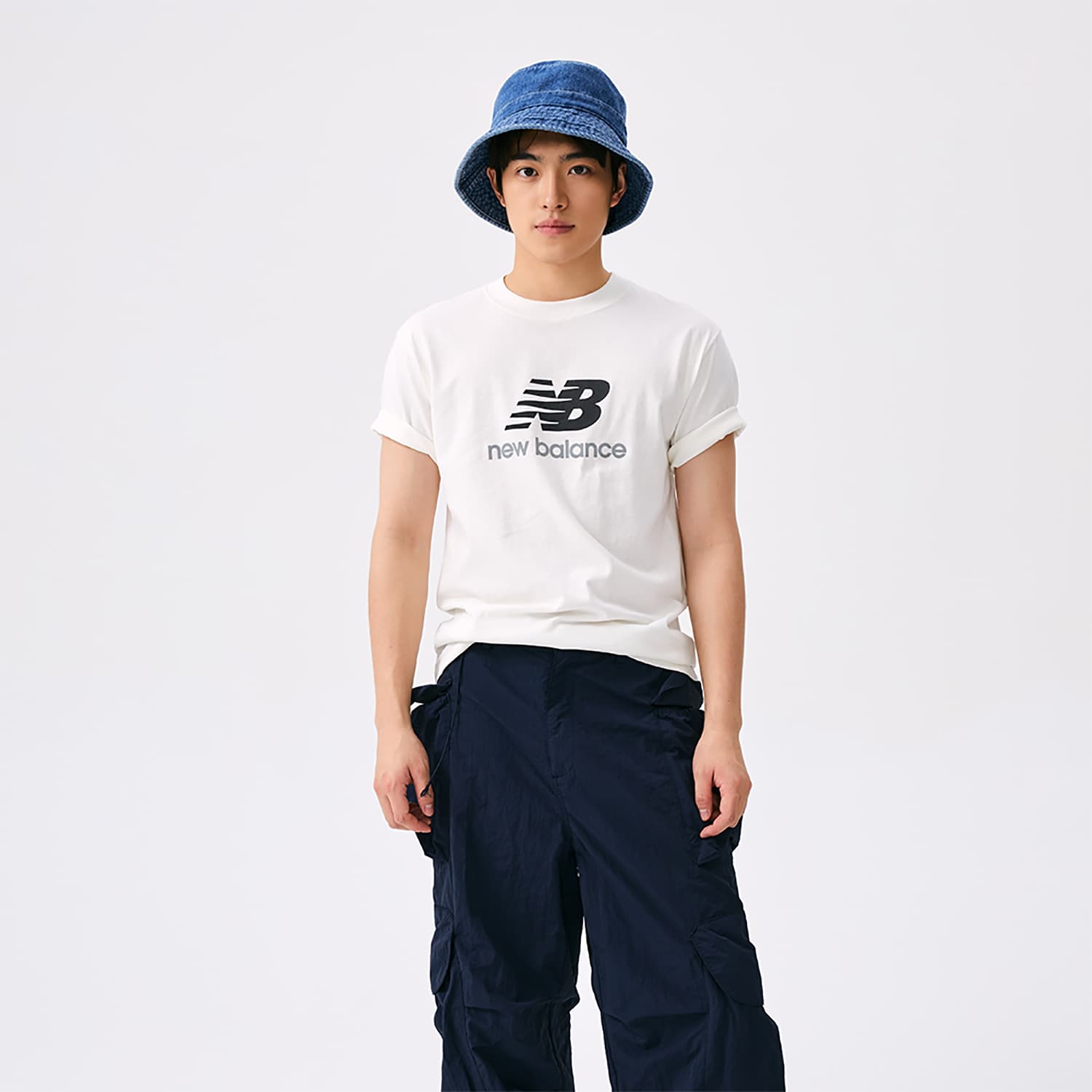 Футболка New Balance NB Спортивный Повседневный T-Shirt Унисекс Белый - изображение 7