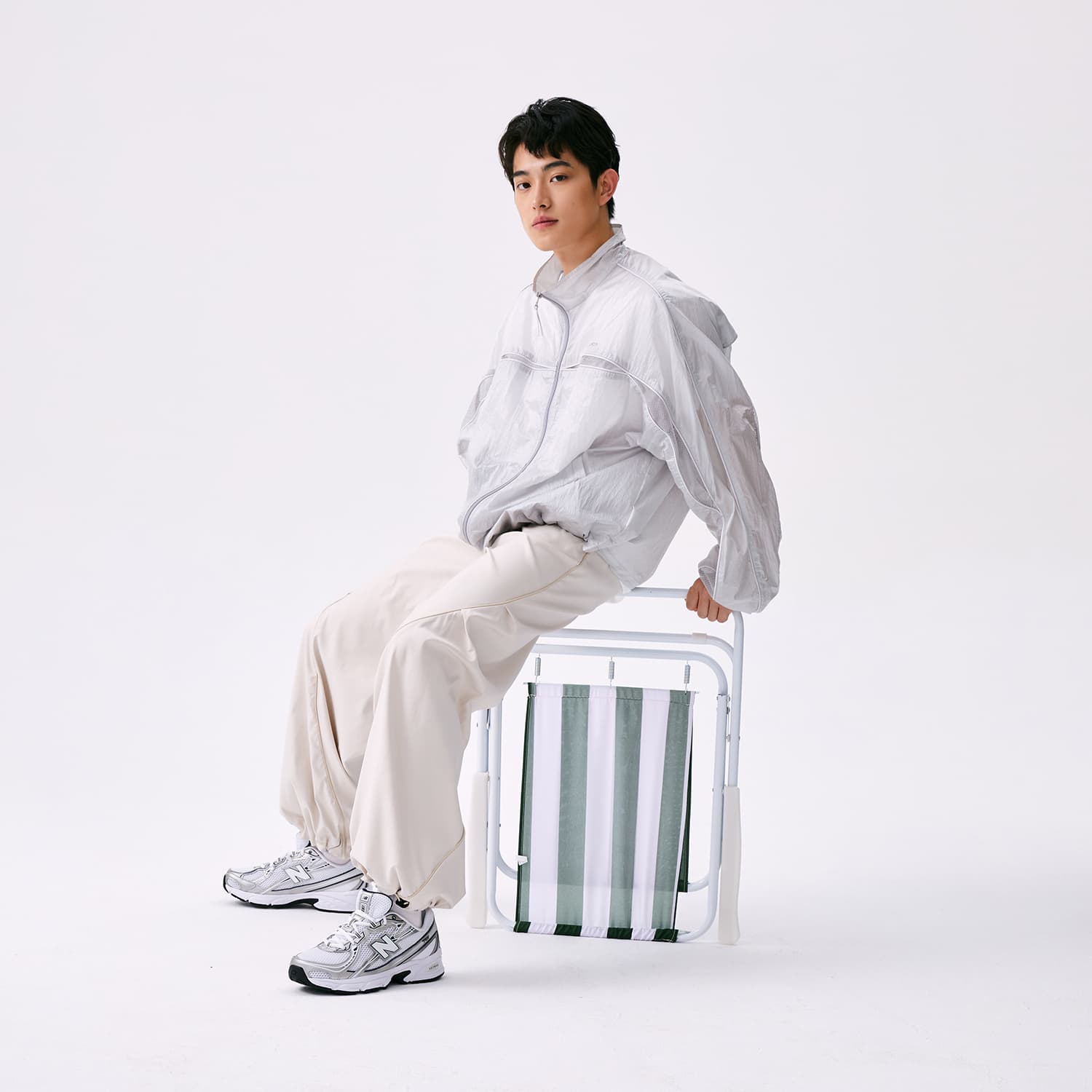 Кроссовки для бега New Balance NB 740 V2 Дышащие Низкие Повседневные Городские Кроссовки для Коммутации и Бег Унисекс Белые - изображение 6