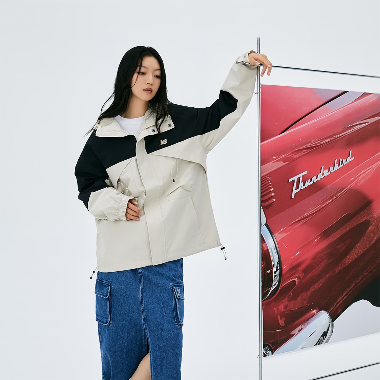 Куртка New Balance Куртки и Пальто Унисекс Хаки - изображение 4
