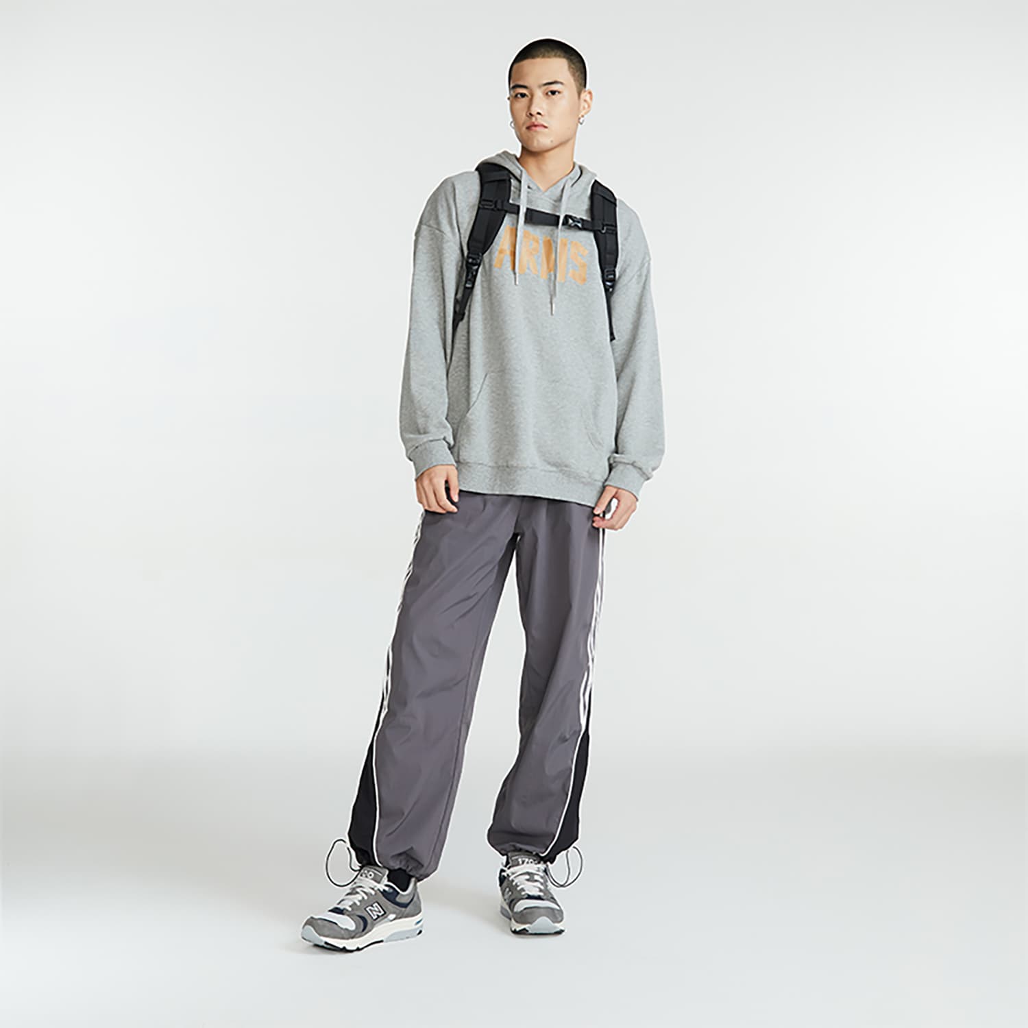 Кроссовки New Balance Кожа Искусственная замша Удобная Амортизация Износостойкий Низкий Топ Повседневная Обувь Мужская Серый - изображение 7
