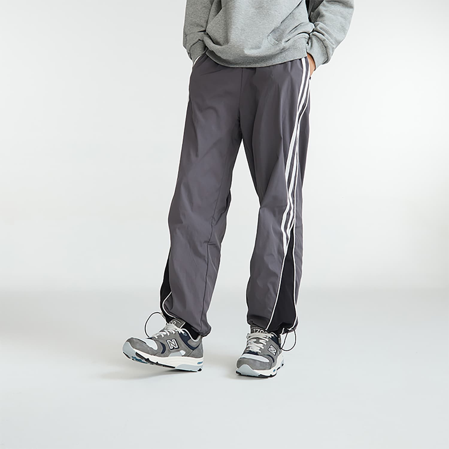 Кроссовки New Balance Кожа Искусственная замша Удобная Амортизация Износостойкий Низкий Топ Повседневная Обувь Мужская Серый - изображение 10