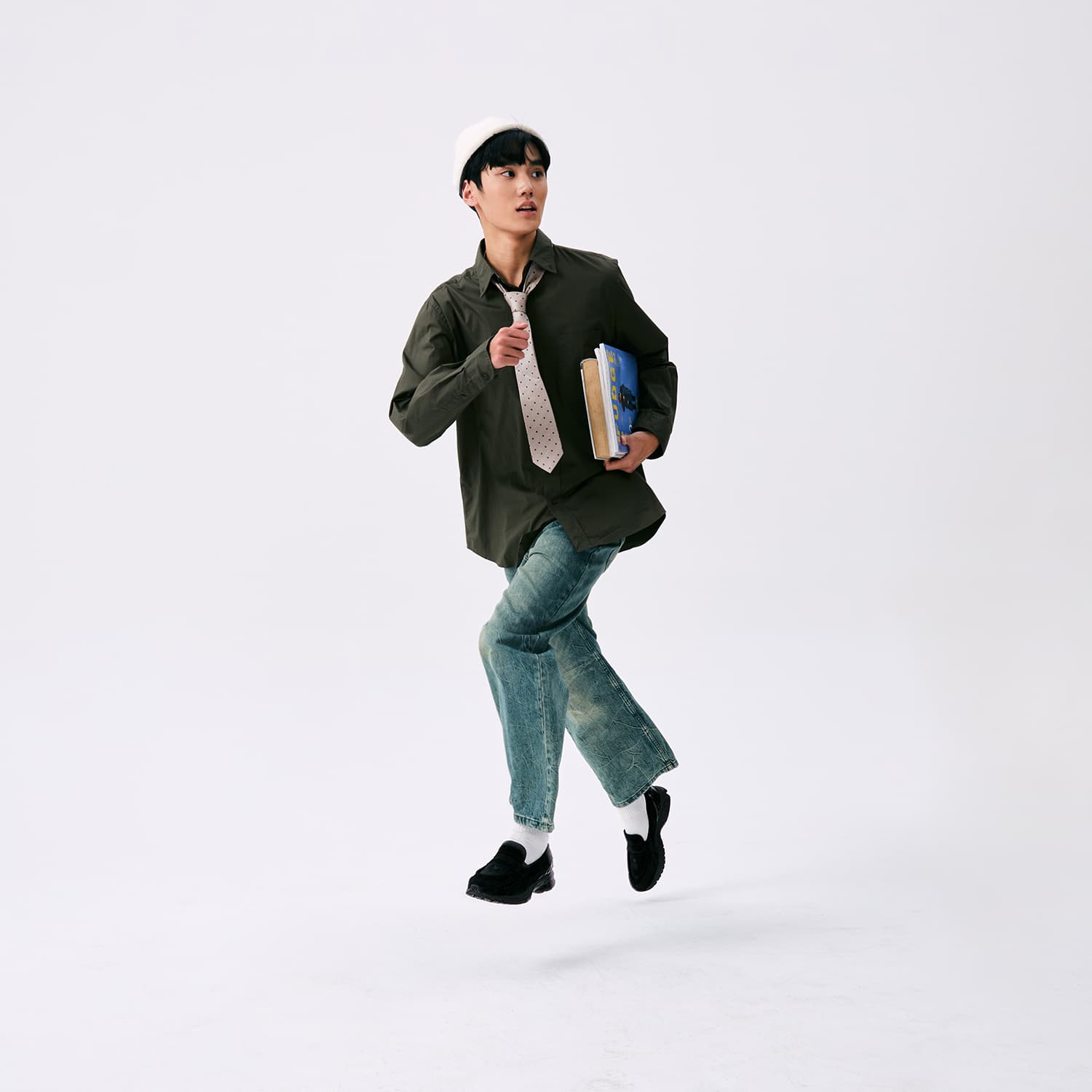 Кроссовки new balance 1906L Slip On Свинная кожа Лоферы Low Топ Повседневная обувь Унисекс Черный - изображение 6